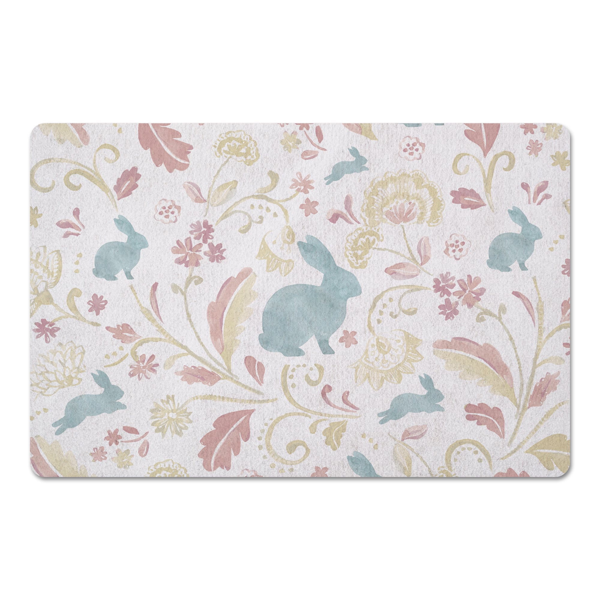 Paisley Bunny 18" x 27" Floor Mat